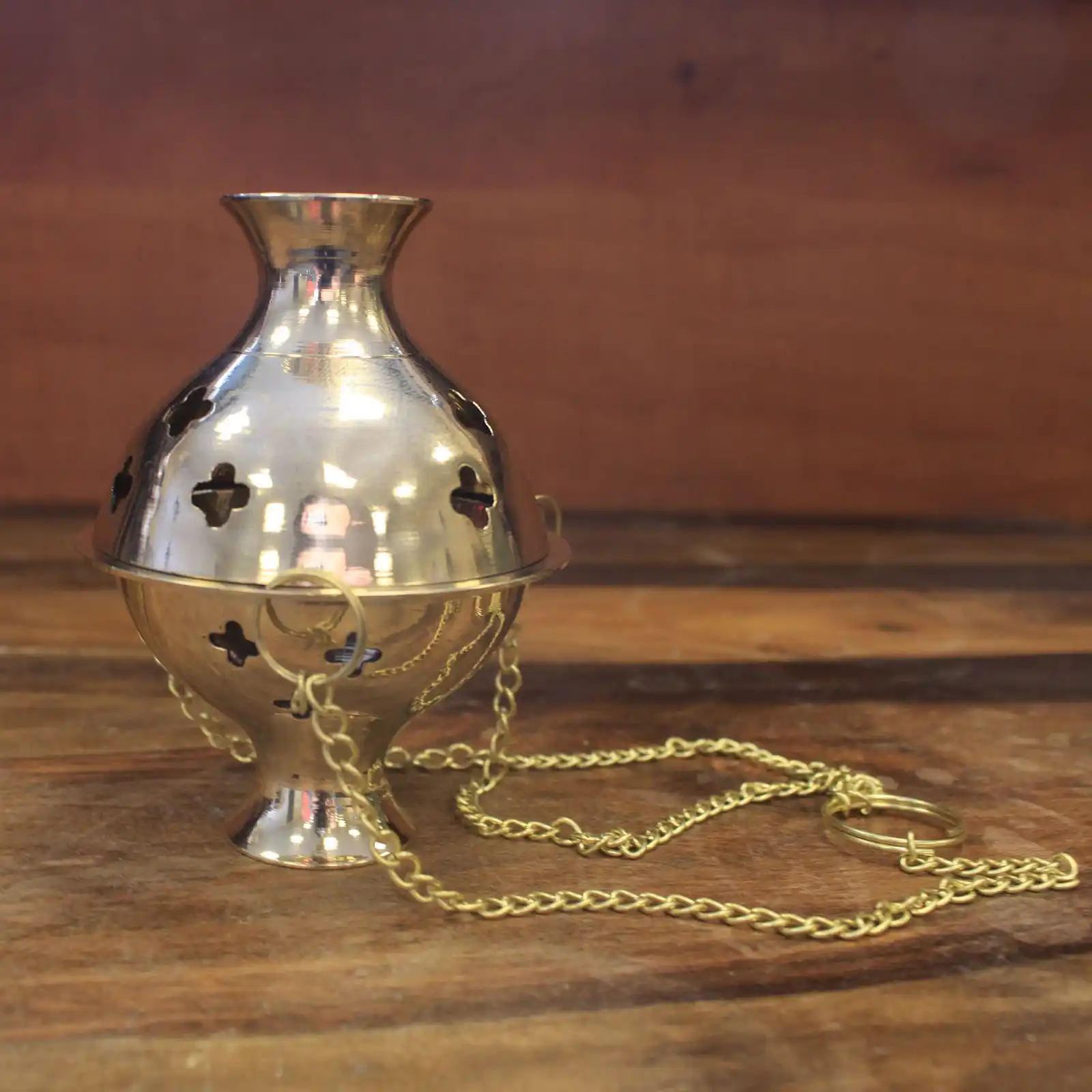 Hanging Brass Incense Burner - Image 4