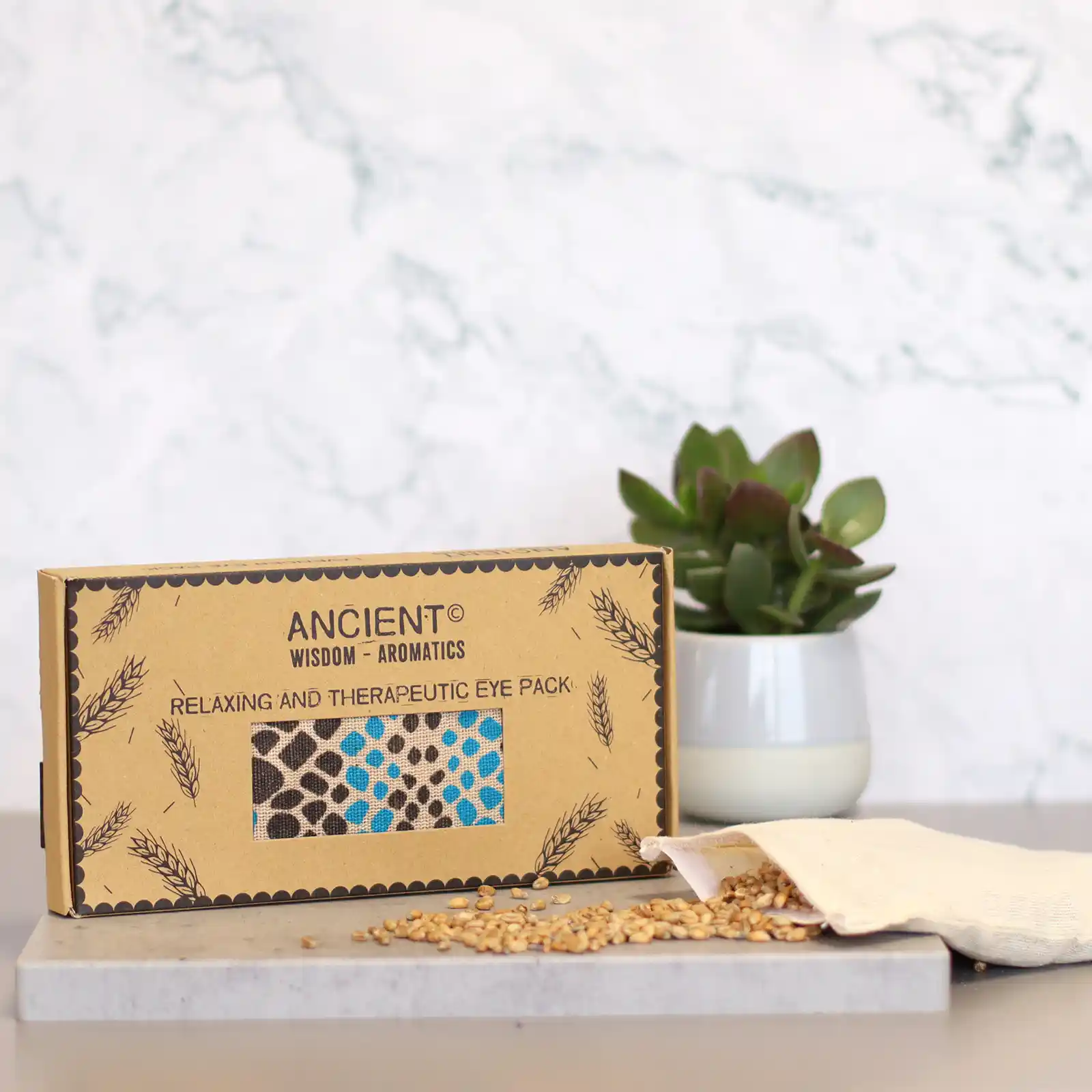 Lavender Natural Cotton and Juco Eye Pillow in Gift Box - Blue Viper - Image 3