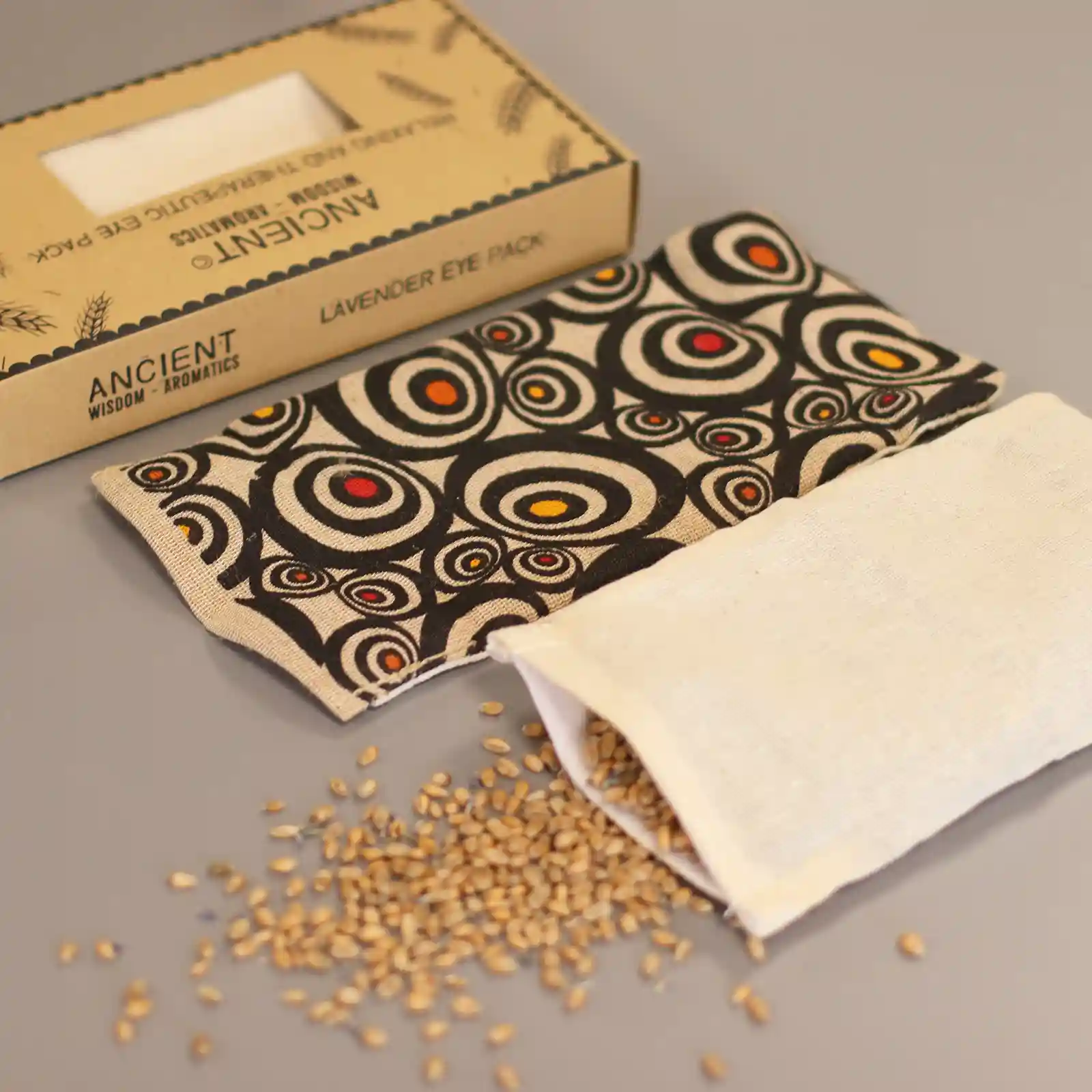 Lavender Natural Cotton and Juco Eye Pillow in Gift Box - Illusion - Image 4