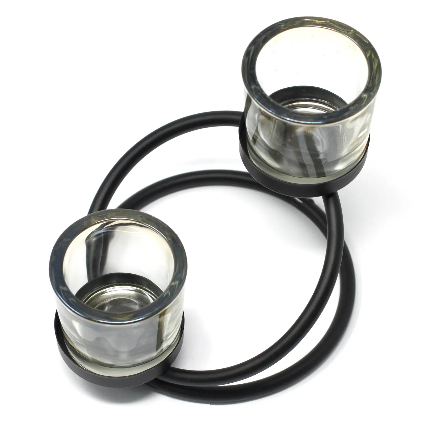 Centrepiece Iron Votive Candle Holder - 2 Cup Double Step - Image 3