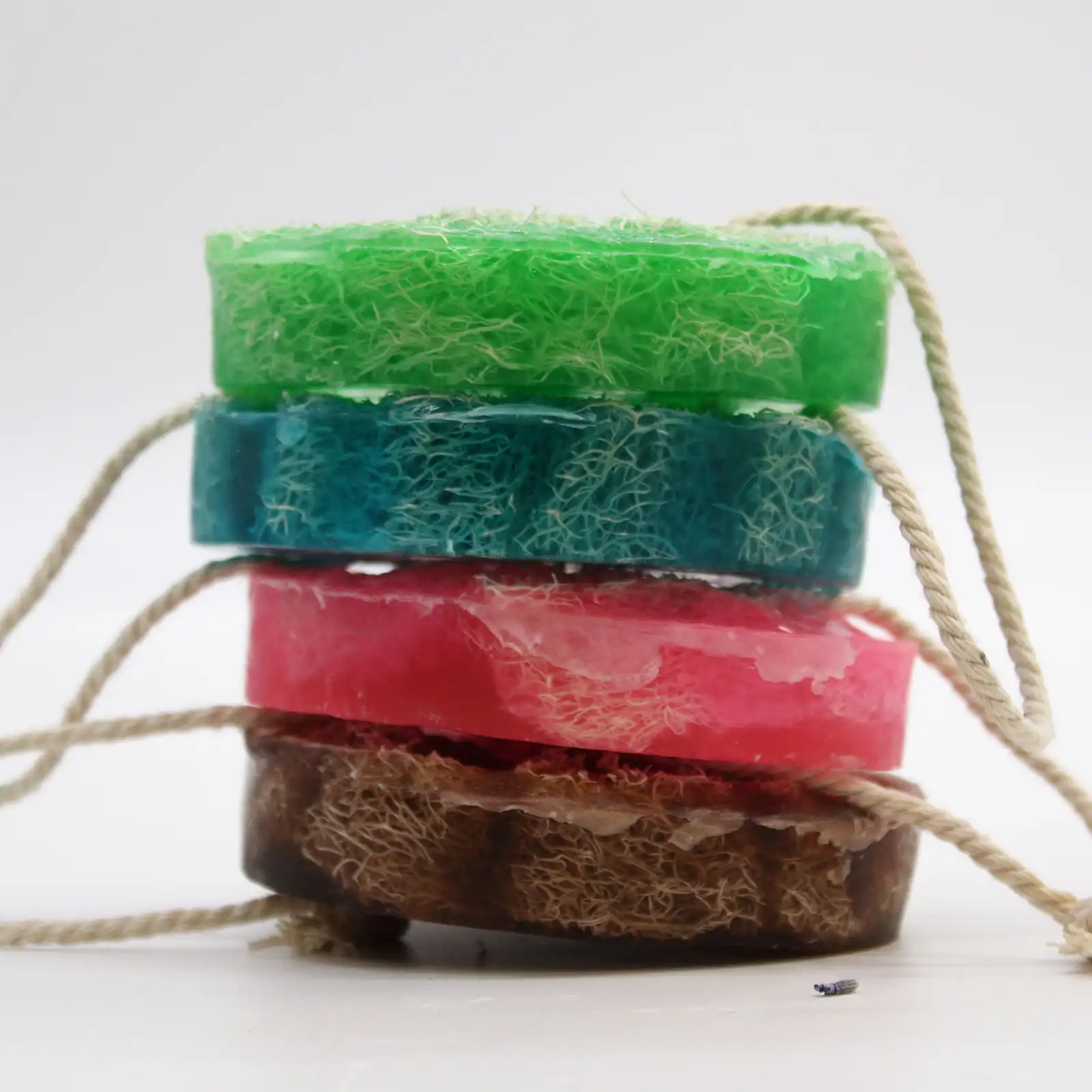 Fruity Scrub Soap on a Rope - Coconut - Image 2