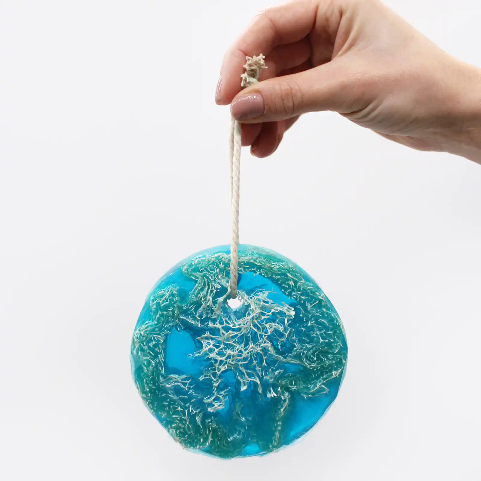 Fruity Scrub Soap on a Rope - Coconut - Image 4