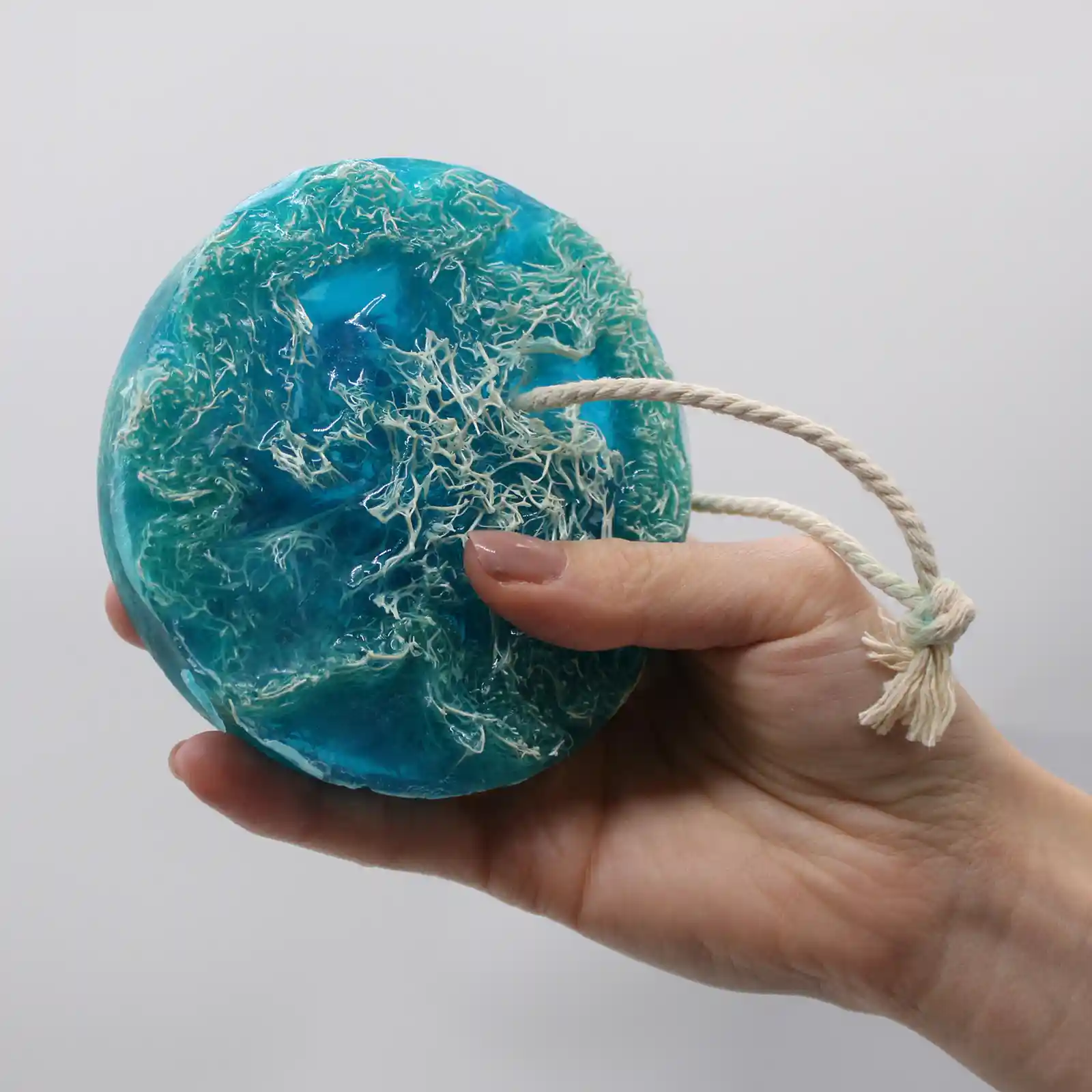 Fruity Scrub Soap on a Rope - Coconut - Image 5