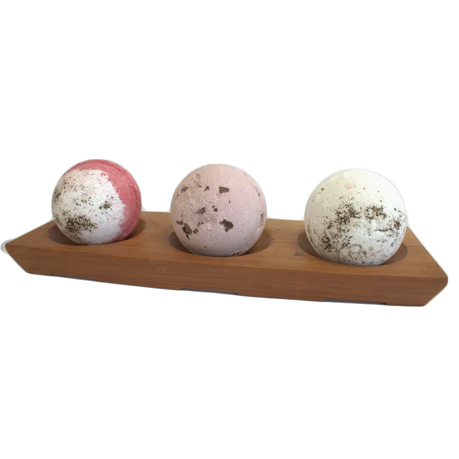 Three Bay Mahogany Soap Dish - Image 2