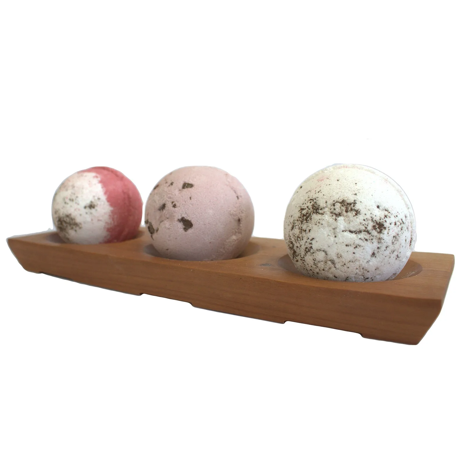 Three Bay Mahogany Soap Dish - Image 3
