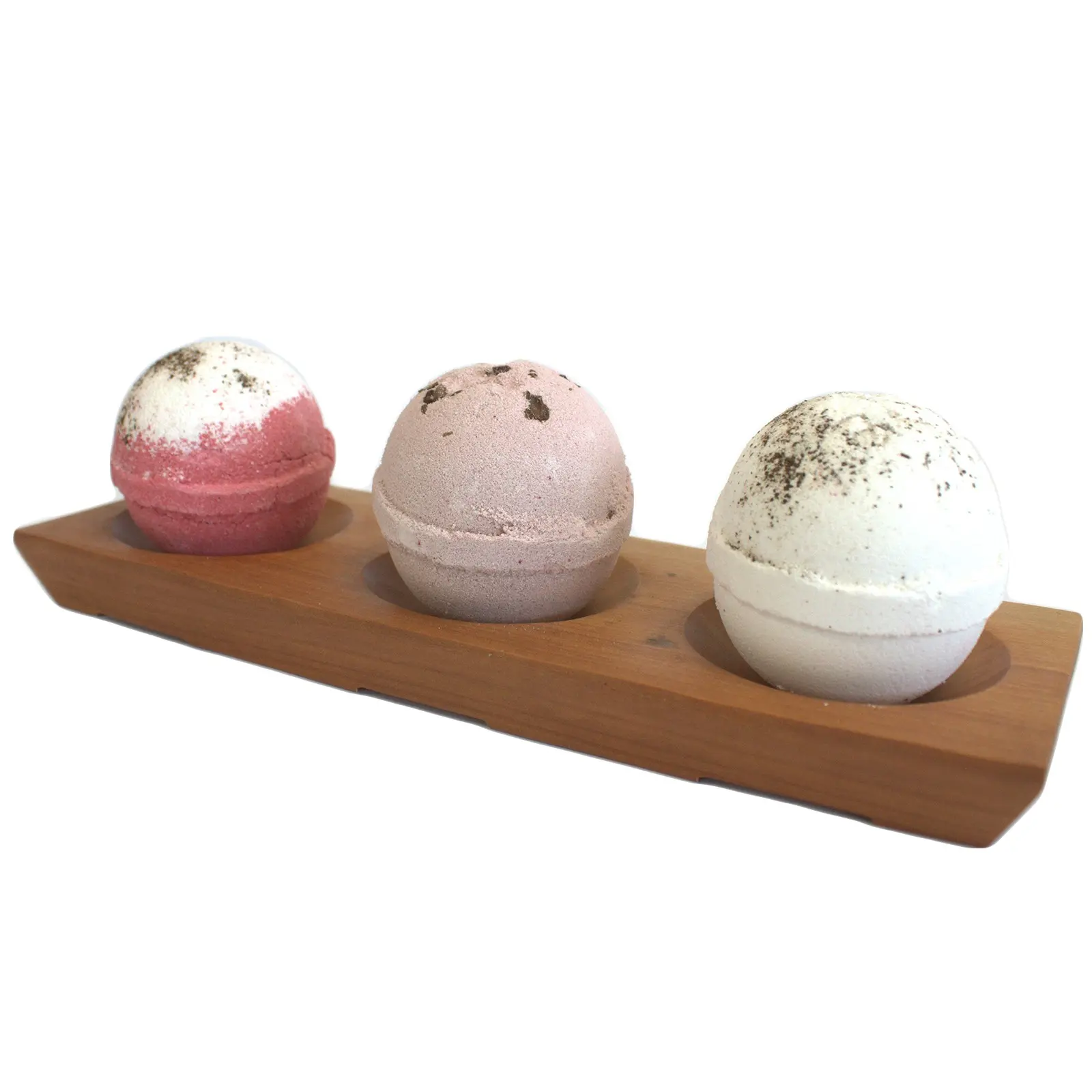 Three Bay Mahogany Soap Dish - Image 4