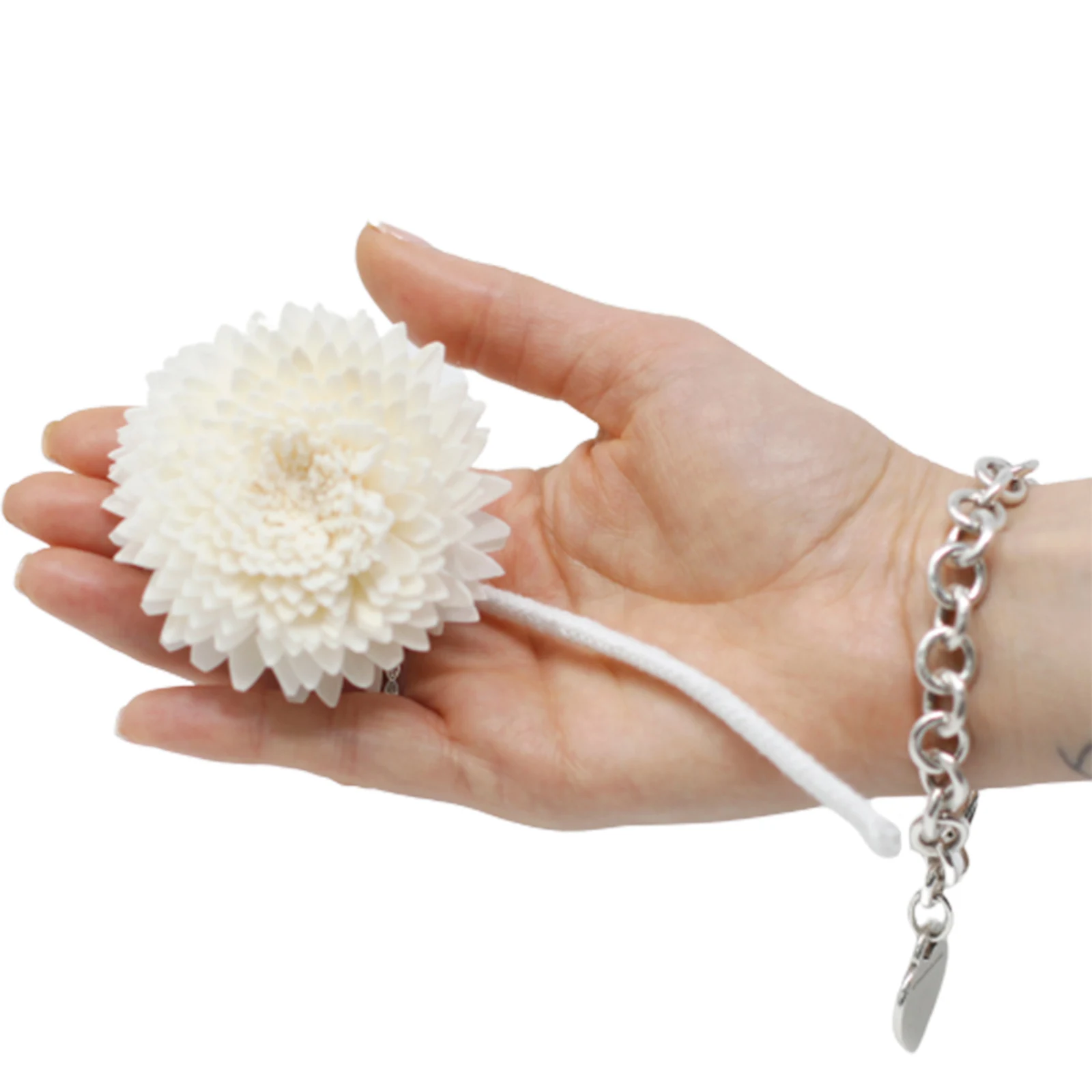 12 x Natural Diffuser Flowers - Lrg Carnation on String - Image 2