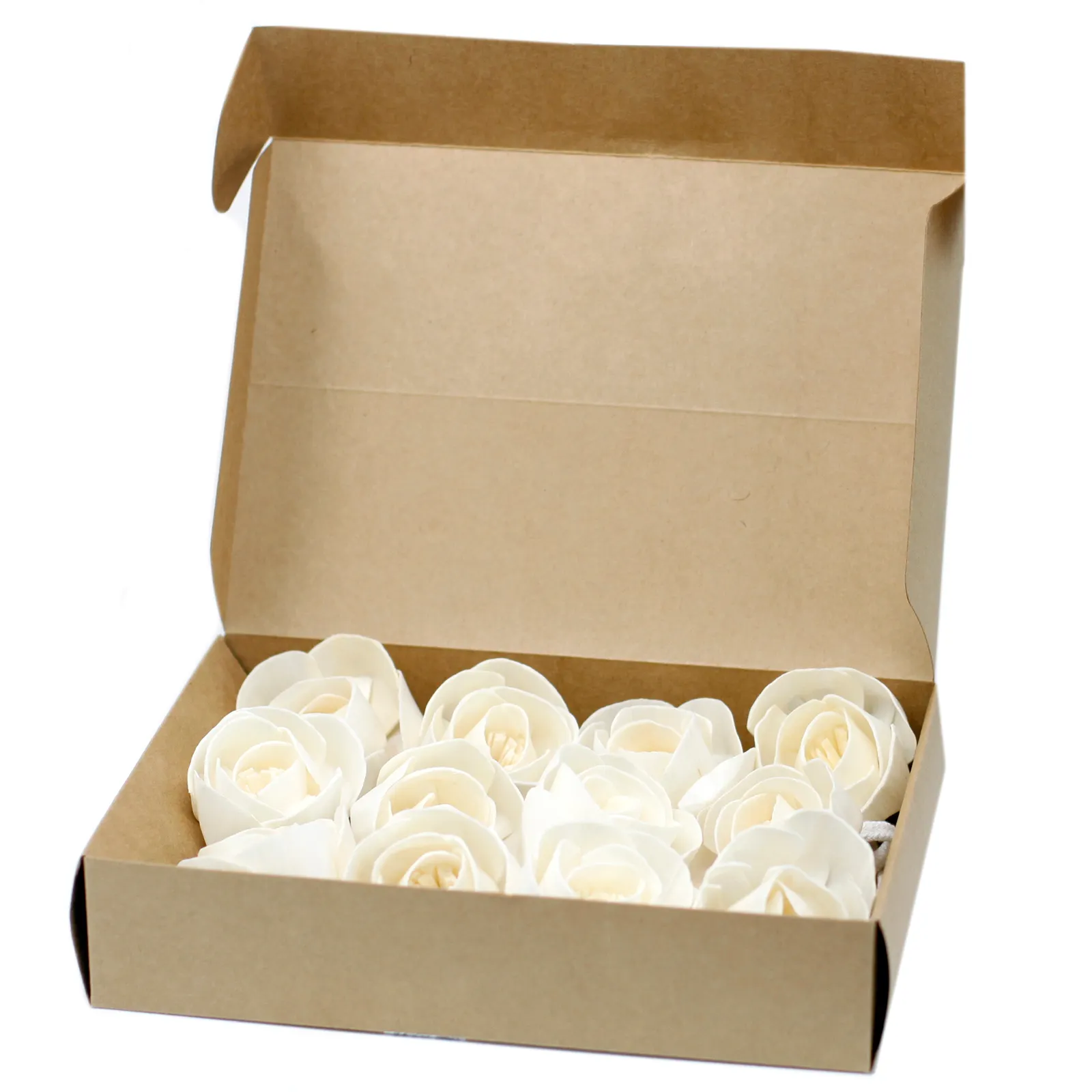 12 x Natural Diffuser Flowers - Lrg Rose on String