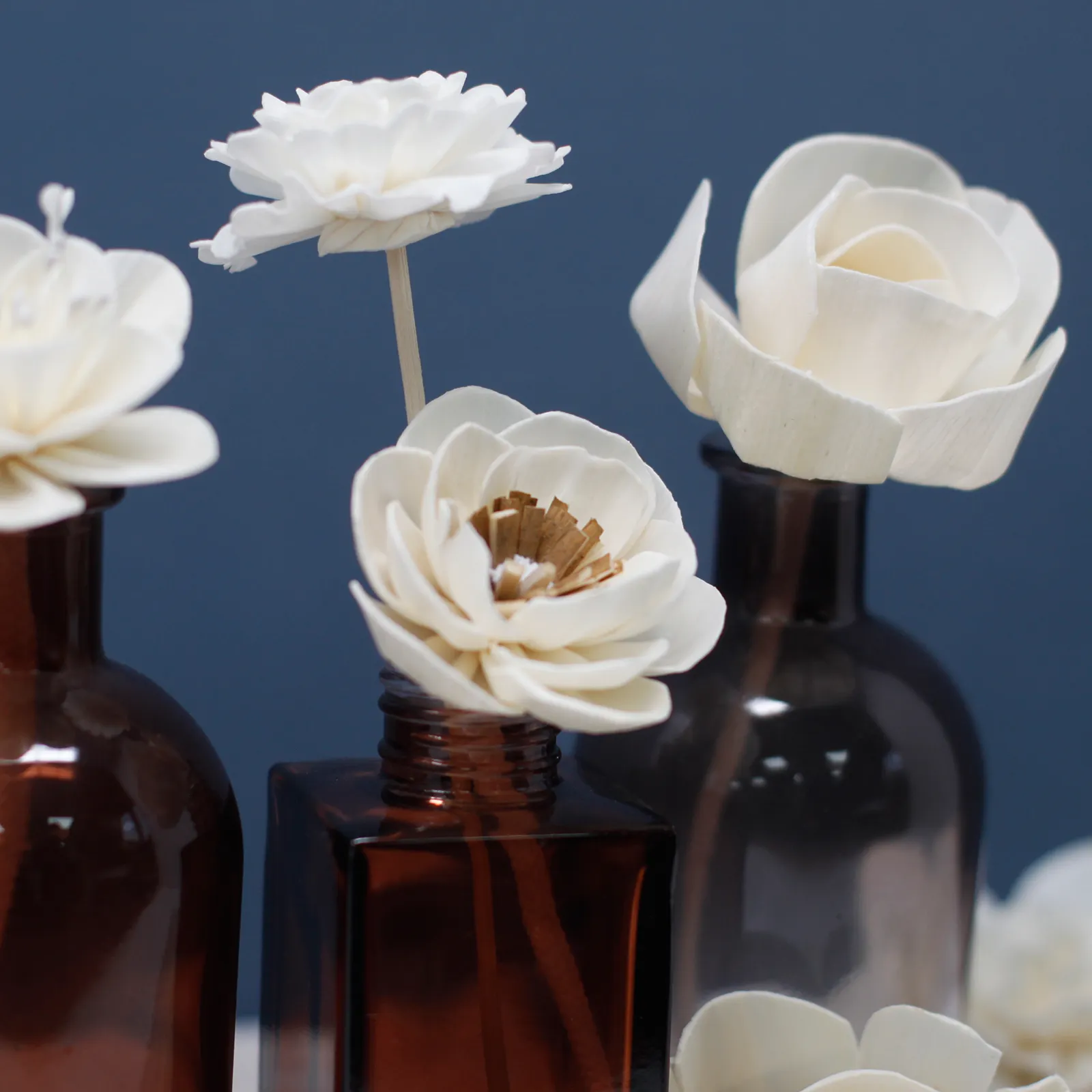 12 x Natural Diffuser Flowers - Small Poppy on String - Image 5