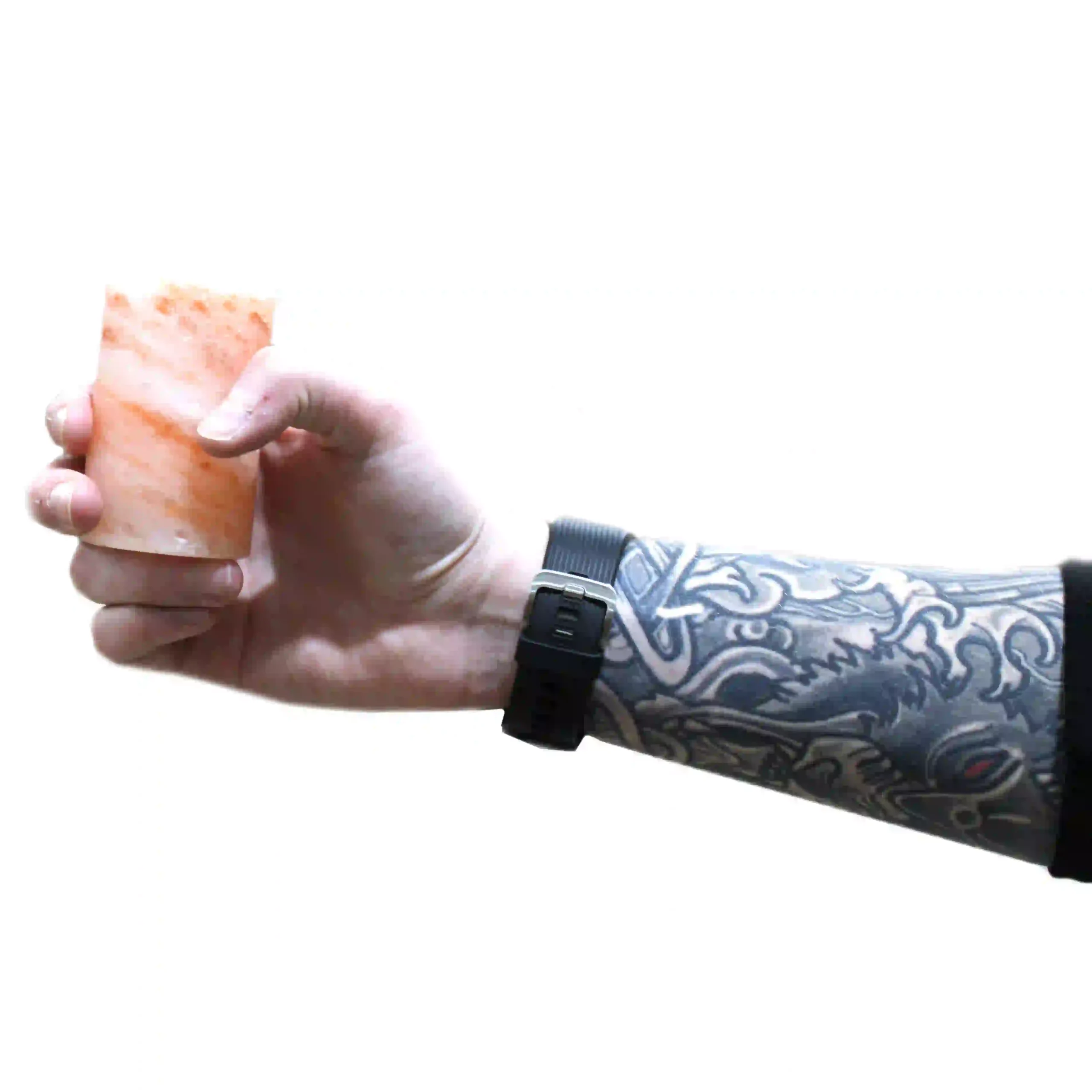 Set of 4 Himalayan Salt Shot Glasses & Wood Serving Stand - Image 7