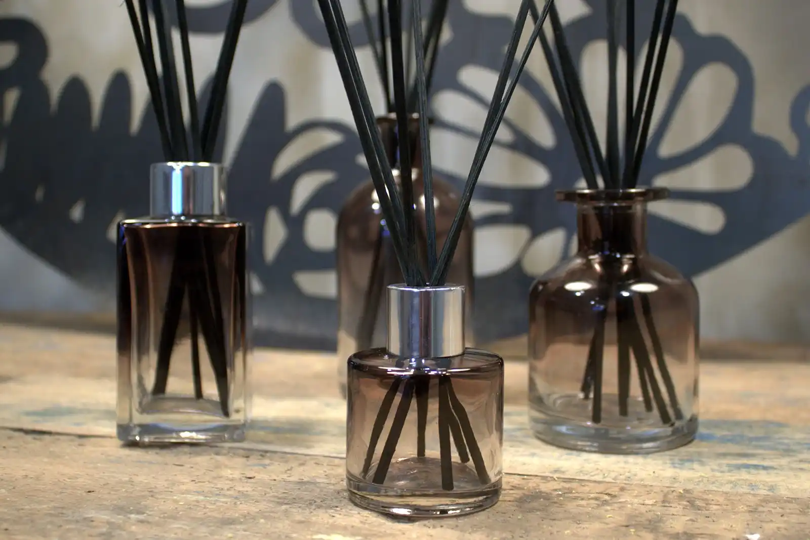 100 ml Square Long Reed Diffuser Bottlle - Charcoal - Image 2
