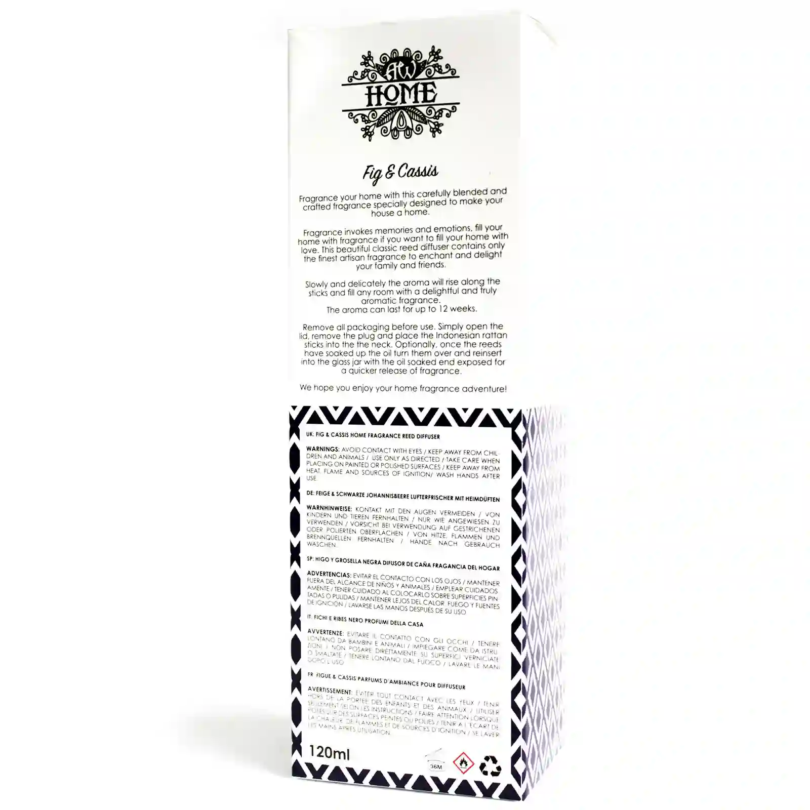 120ml Reed Diffuser - Fig & Cassis - Image 4