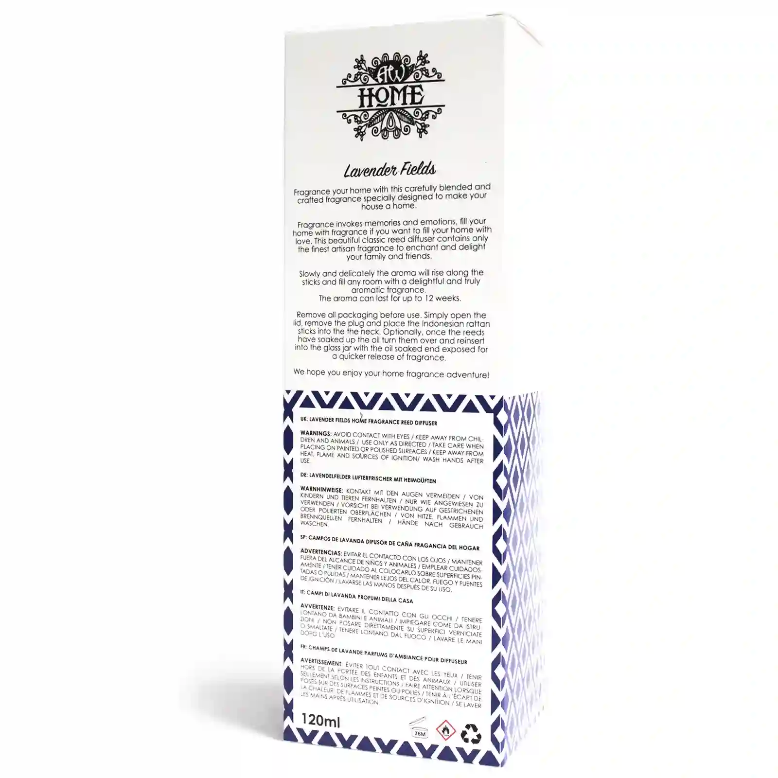 120ml Reed Diffuser - Lavender Fields - Image 4