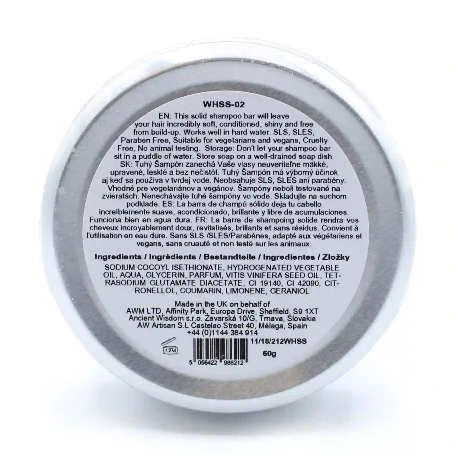 Wild Hare Solid Shampoo 60g - Aloe Vera - Image 2